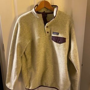 Women's Lightweight Synchilla® Snap-T® Fleece Pullover Grey and Purple